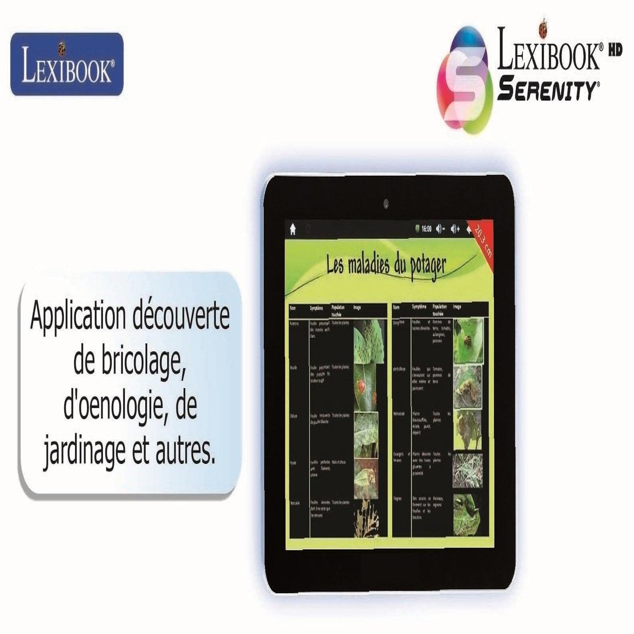 Voir la diapositive 5 : Lexibook Tablette SERENITY - 8  avec interface personnalisée (Version Française)
