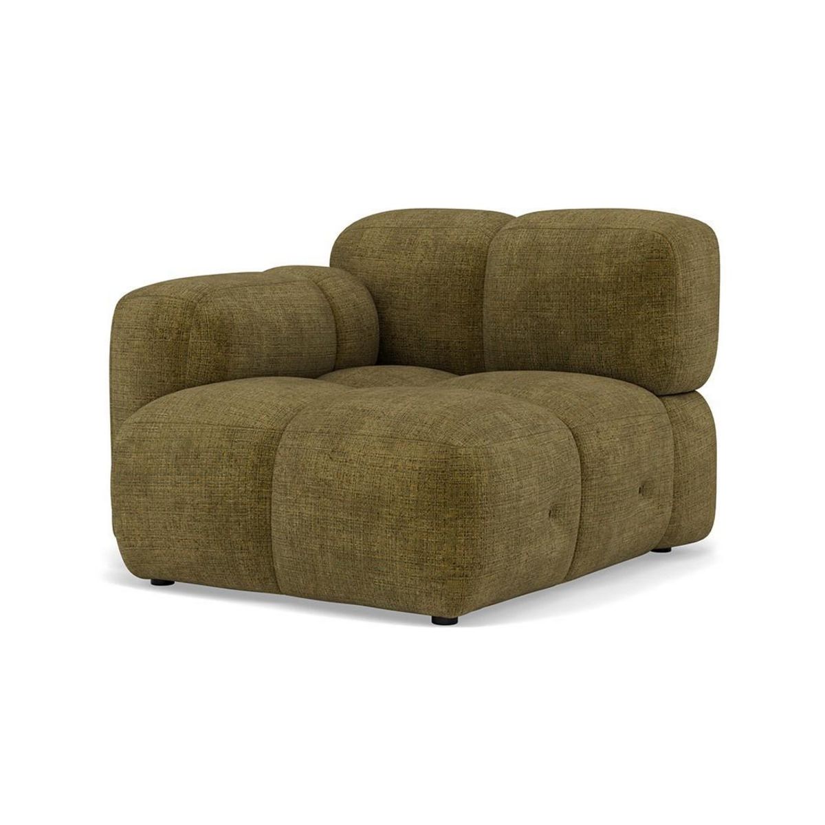 LISA DESIGN Grace - module d'assise gauche en velours texturé