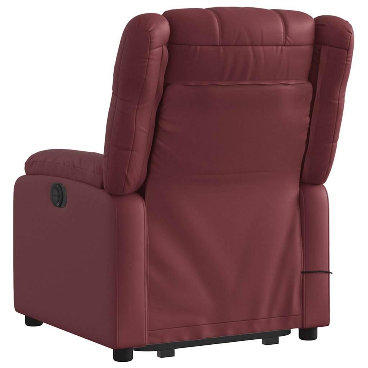 VIDAXL Fauteuil inclinable de massage Rouge bordeaux Similicuir
