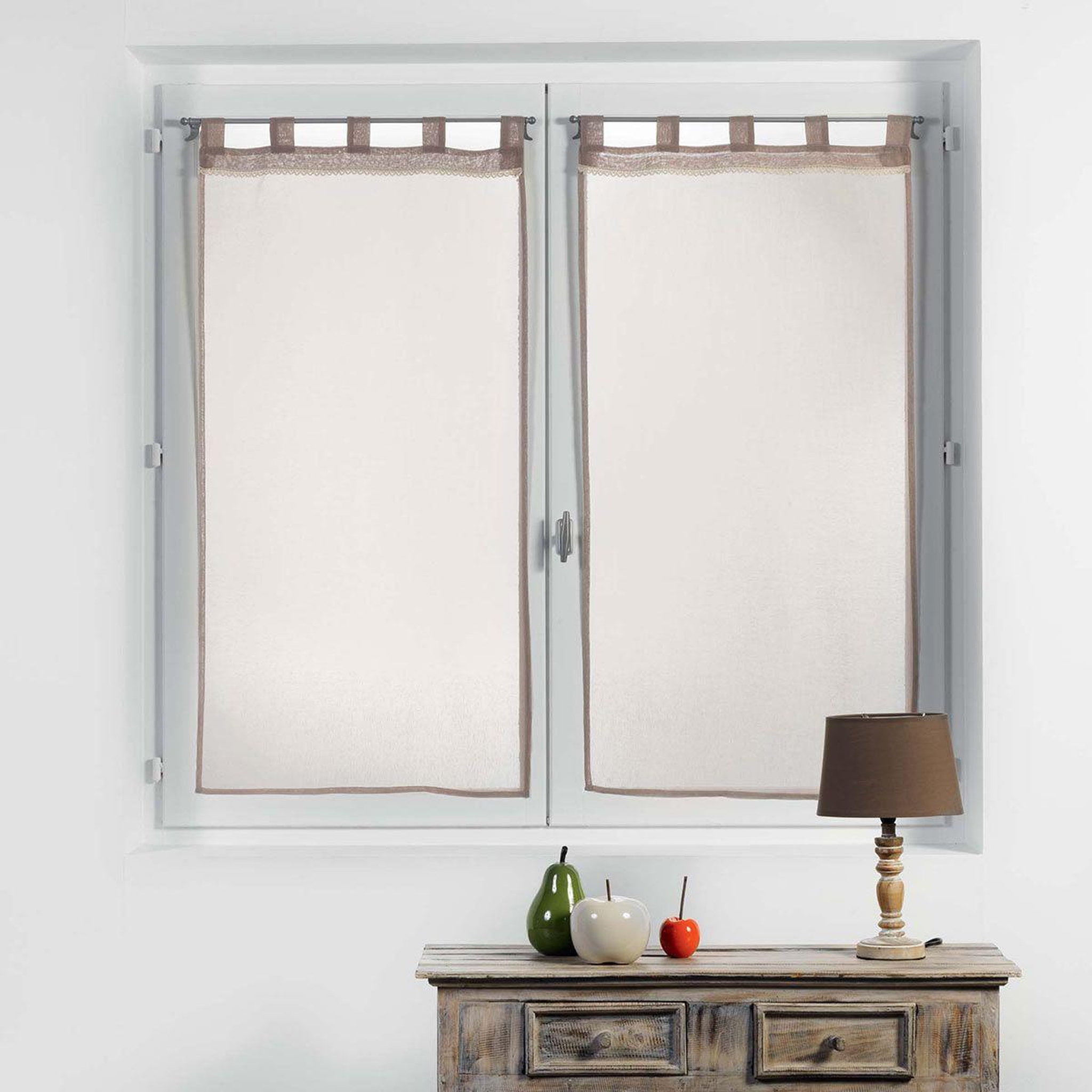 Douceur d'Intérieur Paire de voilages  camilla  60x90cm lin