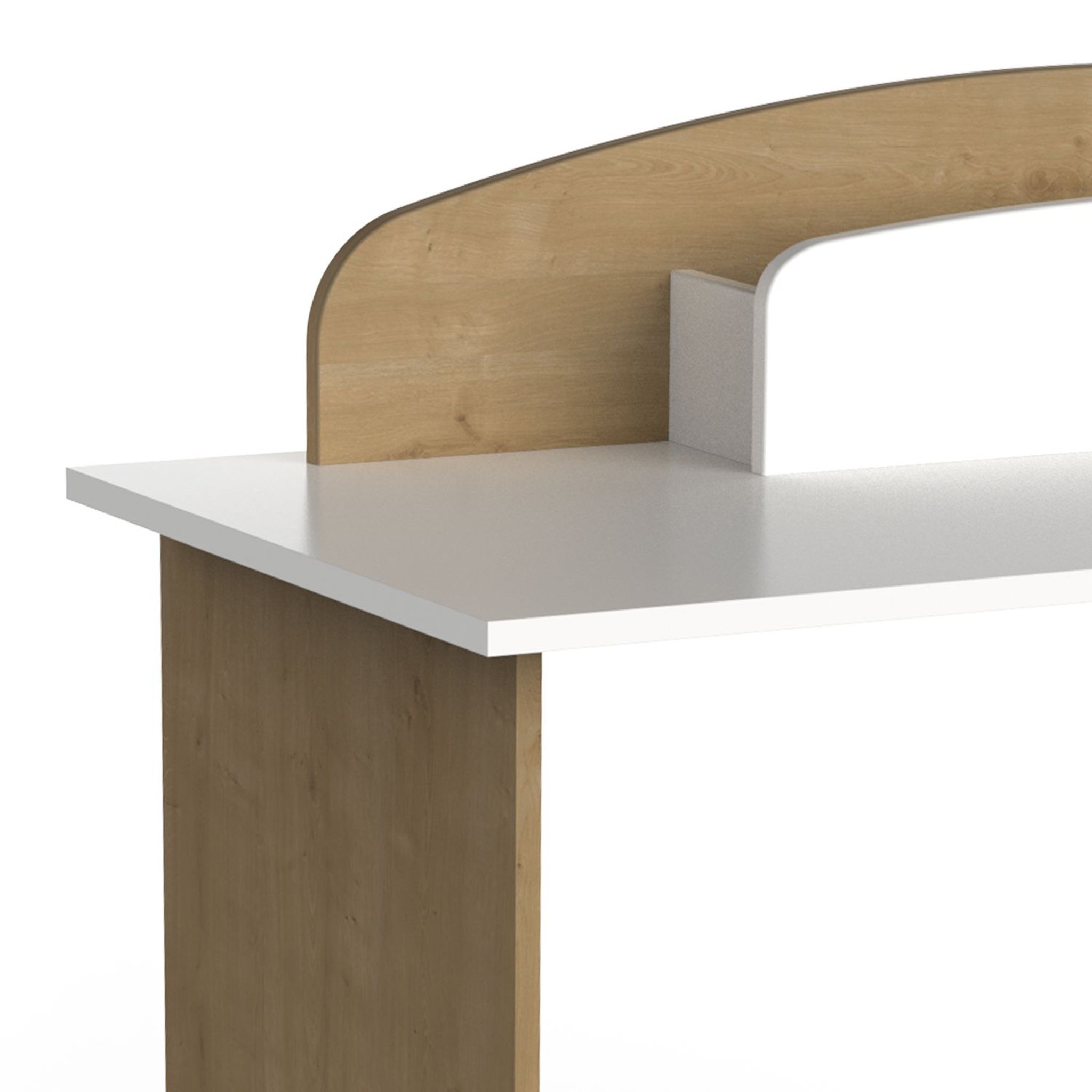 Voir la diapositive 3 : Bureau enfant 1 niche 1 porte L134 cm LILAS