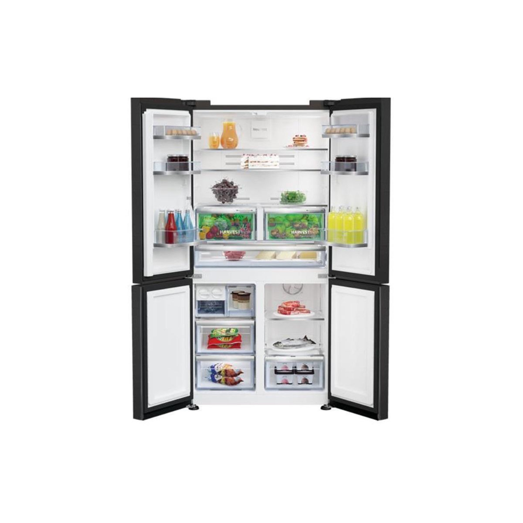 Voir la diapositive 4 : Beko Réfrigérateur américain 90.8cm 572l ventilé - gn1416240xbrn