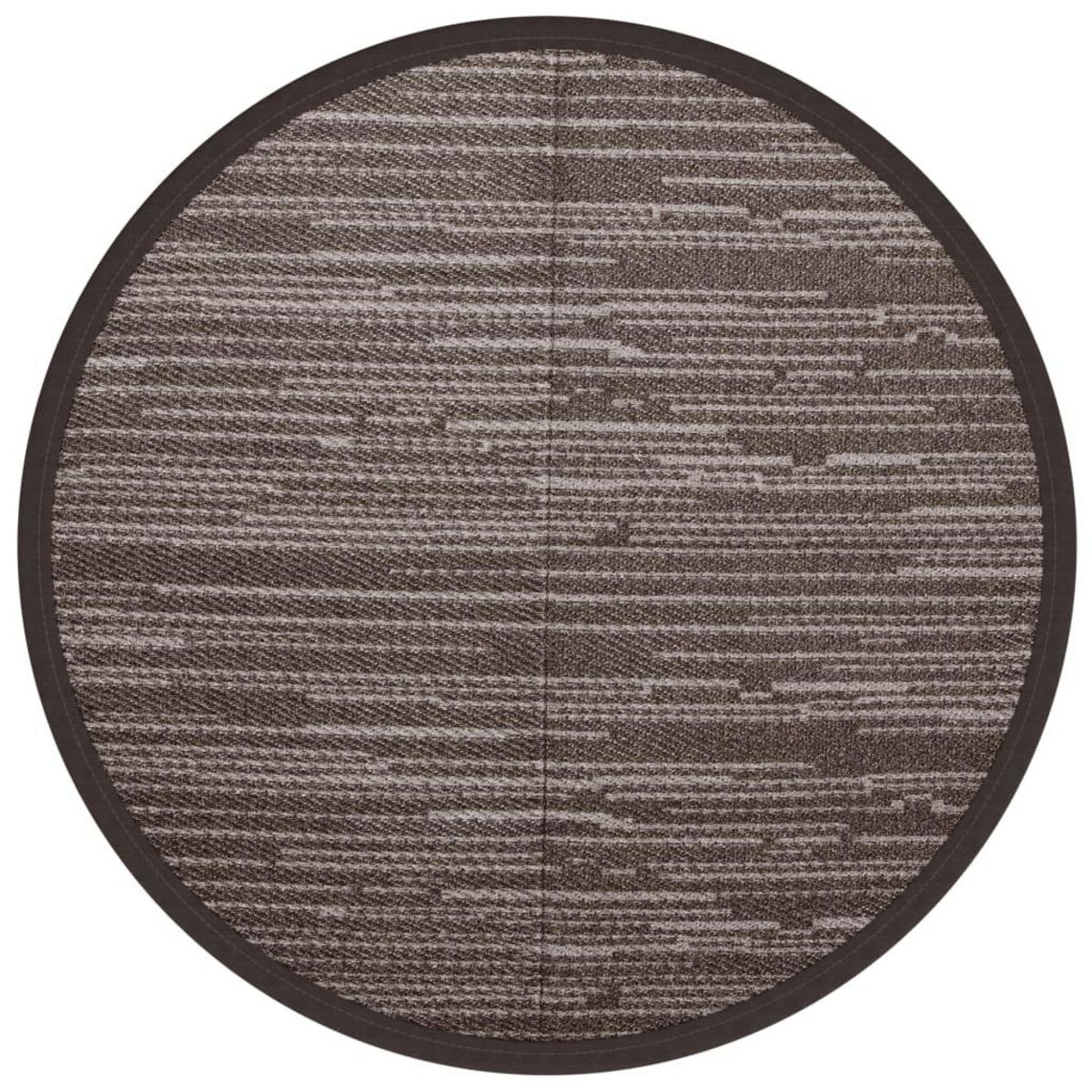 VIDAXL Tapis d'exterieur ARAKIL marron Ø160 cm PP