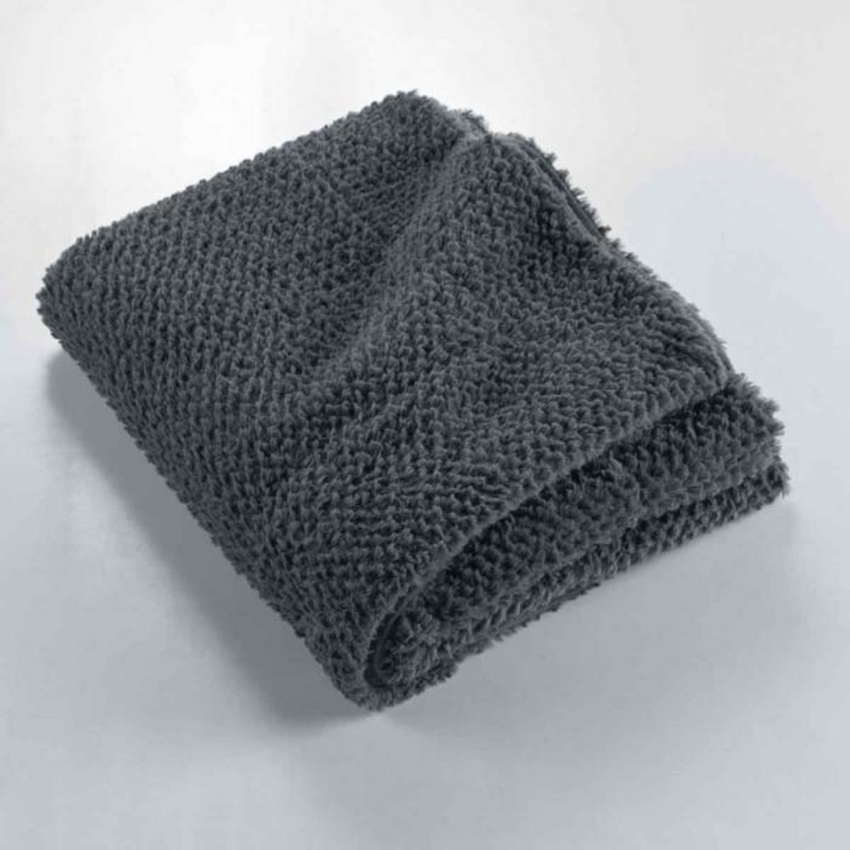 Paris Prix Plaid Imitation Fourrure  Icerberg  180x220cm Anthracite