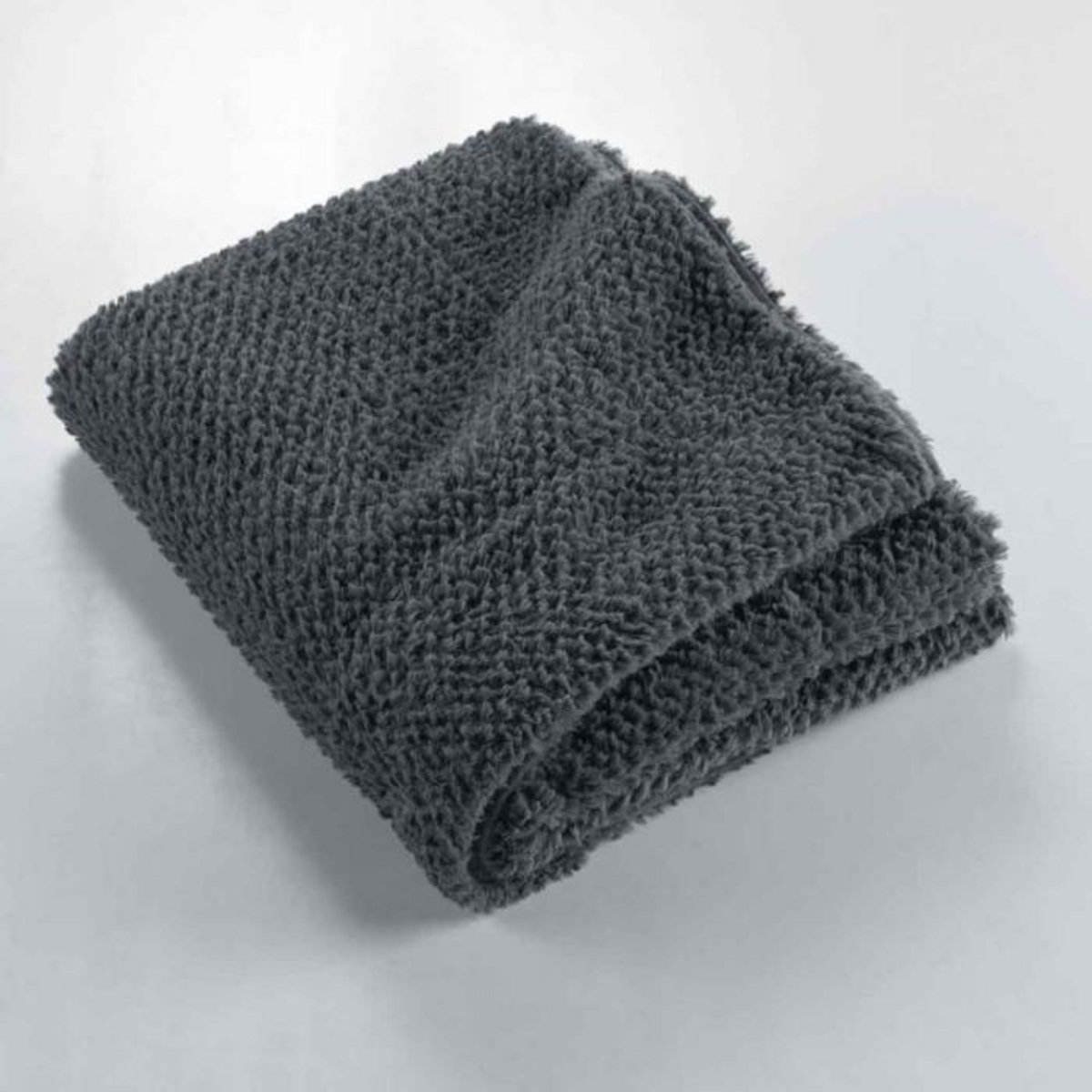 Paris Prix Plaid Imitation Fourrure  Icerberg  180x220cm Anthracite