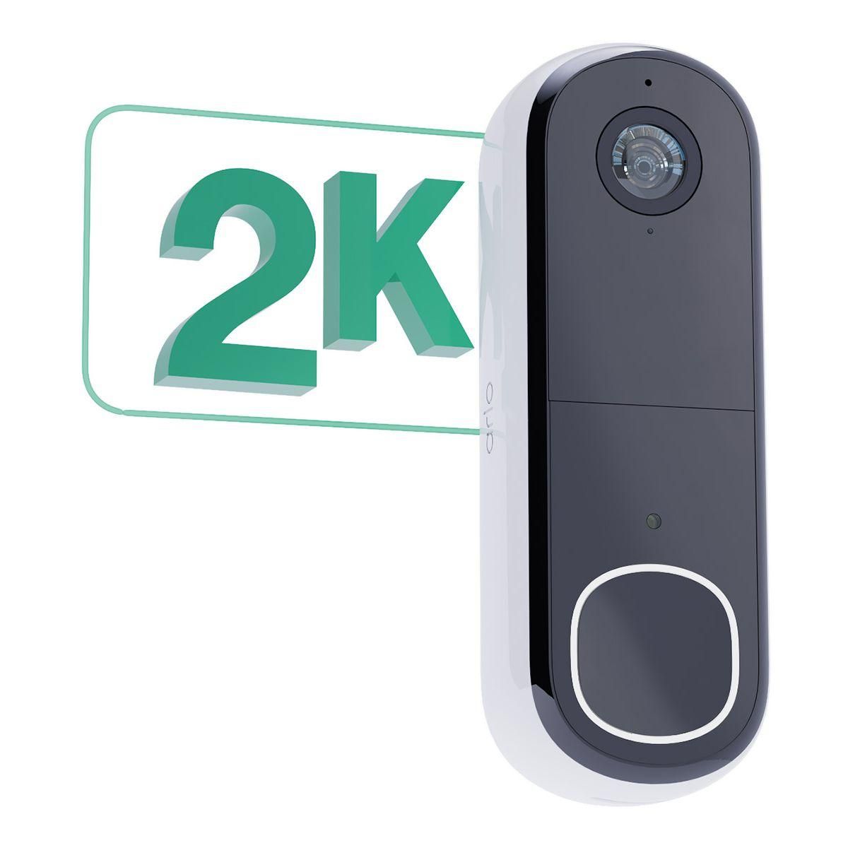 ARLO Sonnette connectée sans fil 2K