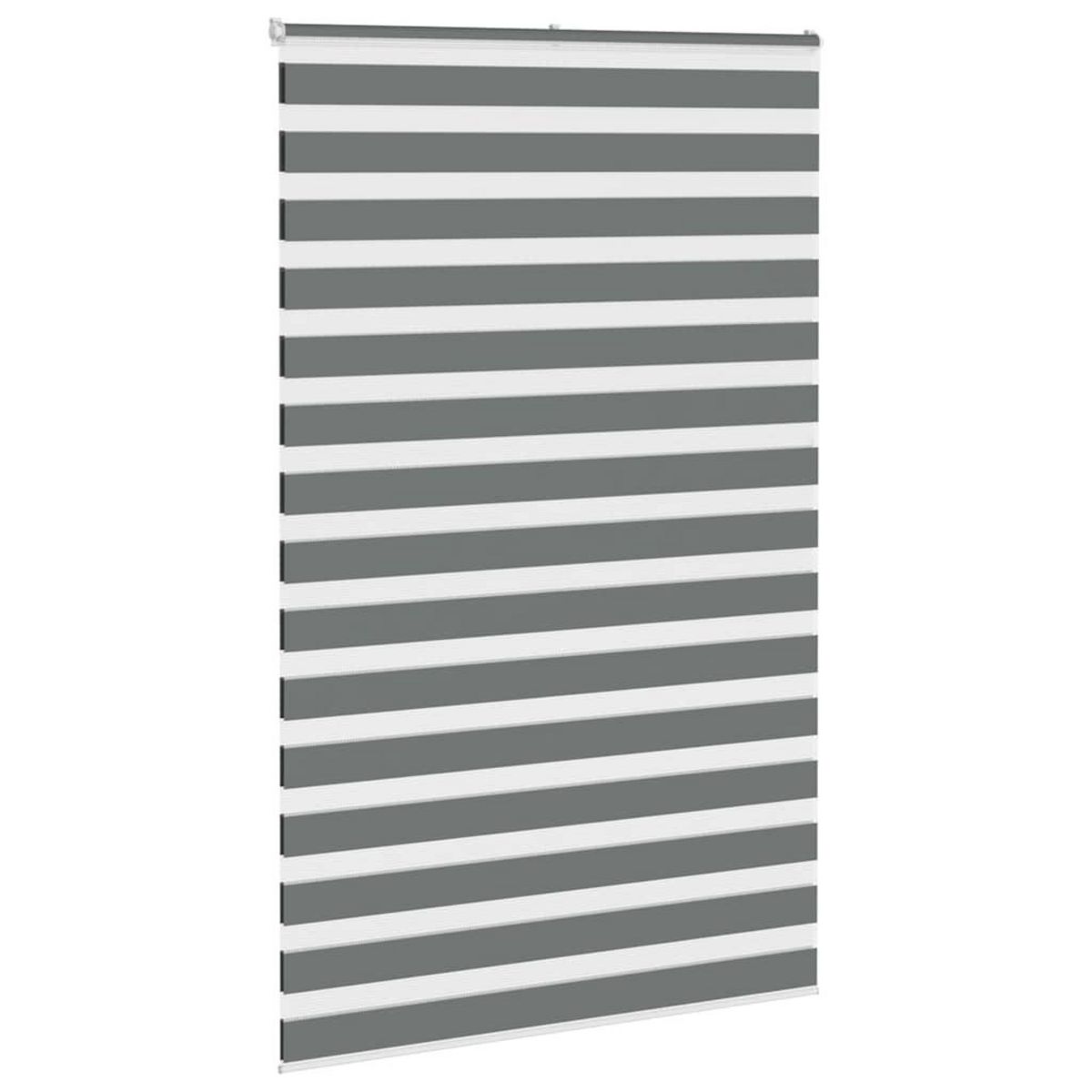 VIDAXL Store zebre gris fonce largeur du tissu 145,9 cm polyester
