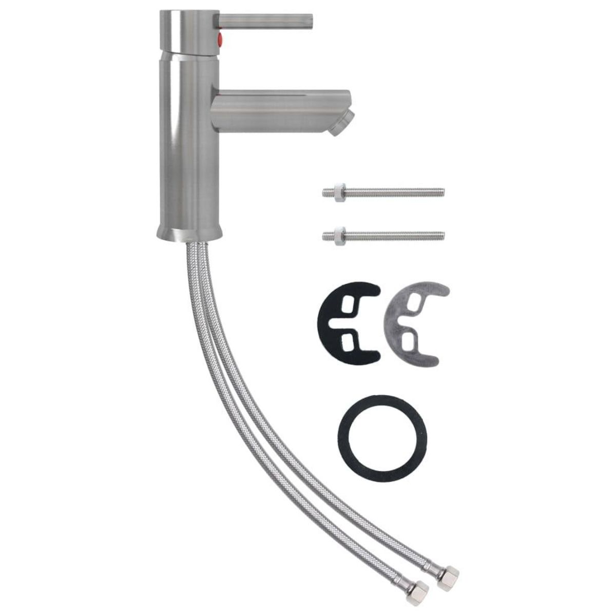 VIDAXL Robinet de lavabo de salle de bain Argente 130x176 mm