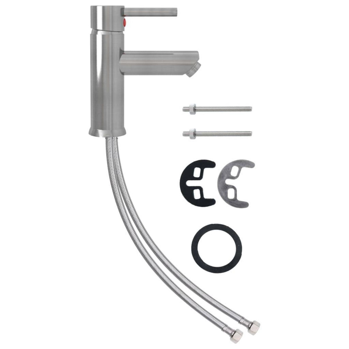 VIDAXL Robinet de lavabo de salle de bain Argente 130x176 mm