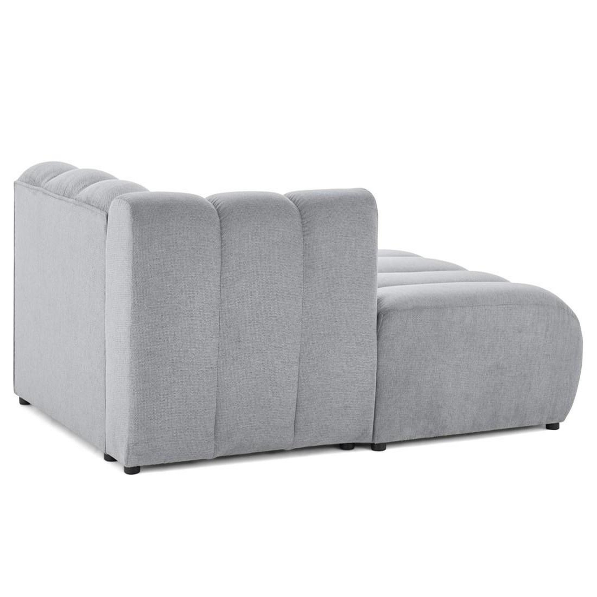 Voir la diapositive 5 : LISA DESIGN Debbie - module d'assise méridienne gauche en tissu texturé