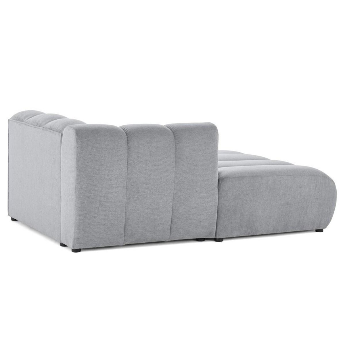 LISA DESIGN Debbie - module d'assise méridienne gauche en tissu texturé