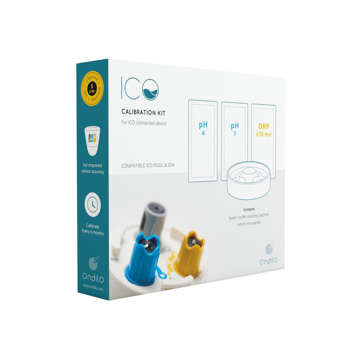 ONDILO Analyseur d?eau connecté pour spa chlore-brome + kit de calibration - ico spa v2 cl-br essential+