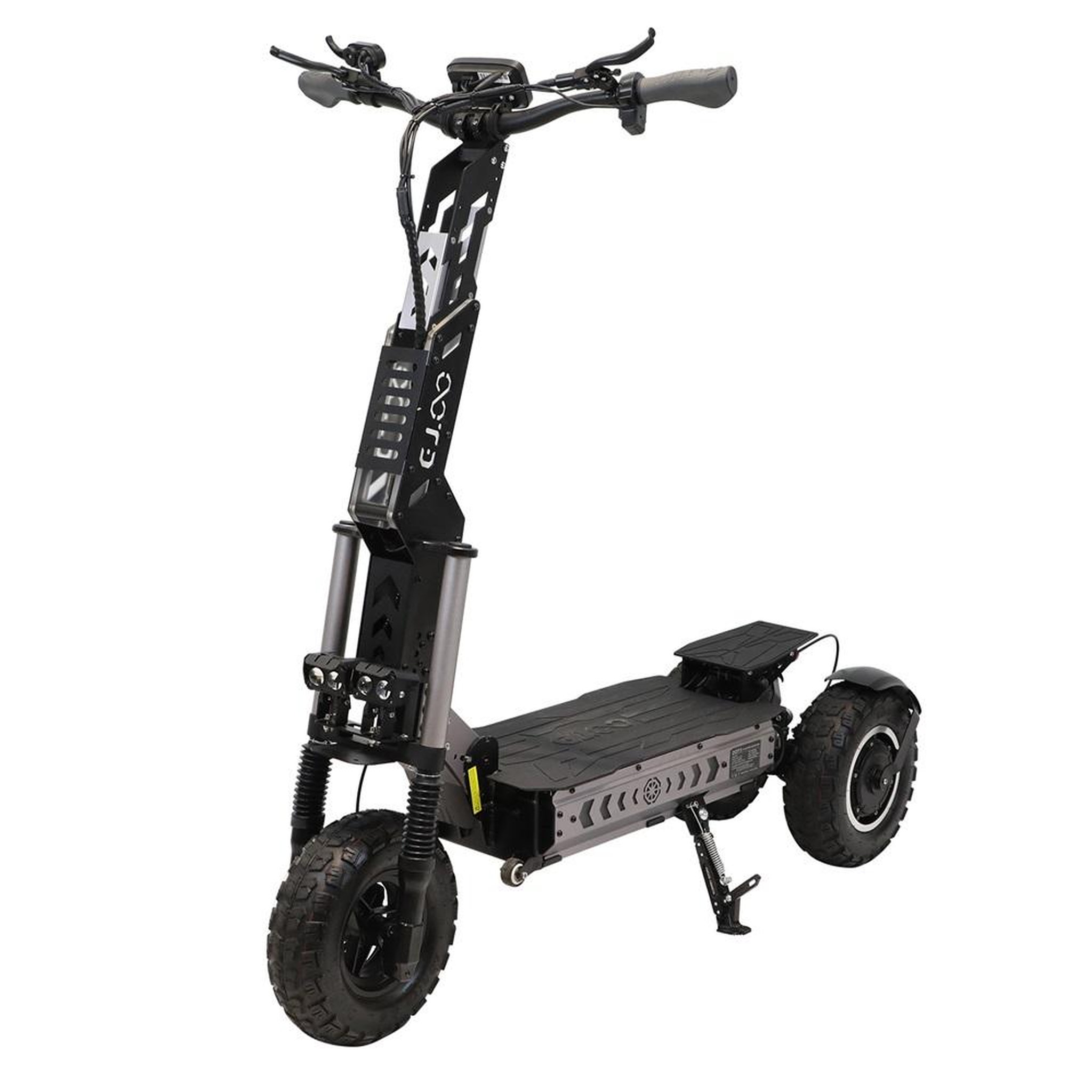 OOTD Trottinette électrique à trois roues OOTD T30, avec double chargeur, noire
