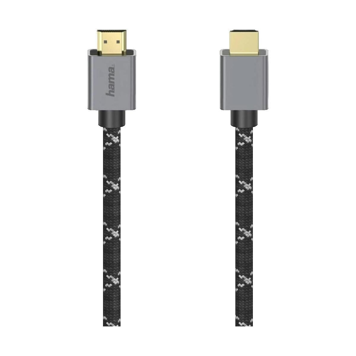 Hama Câble HDMI Hama 00200504 2 m 8K Noir Gris