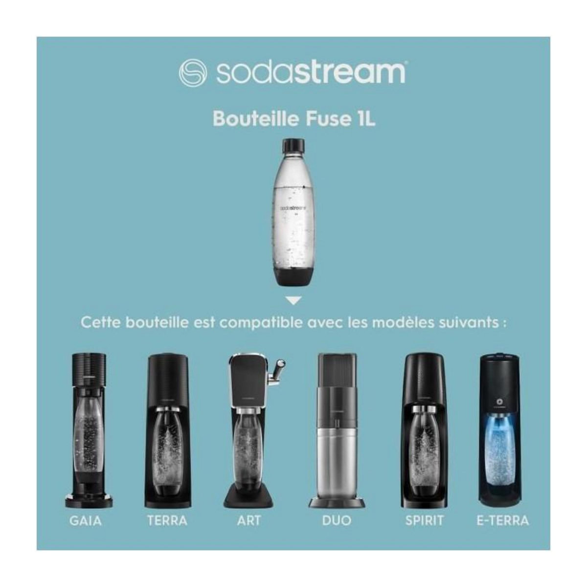 SODASTREAM Bouteille 1L lave-vaisselle Fuse édition limitée