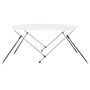 Voir la diapositive 4 : VIDAXL Auvent bimini a 2 arceaux Blanc 180x130x110 cm