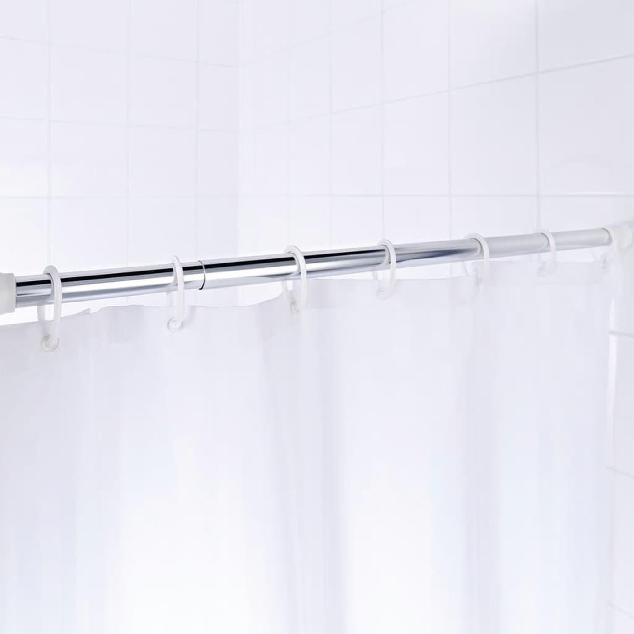 Voir la diapositive 2 : RIDDER RIDDER Tringle de rideau de douche telescopique 110-185cm Chrome 55200