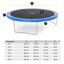 Voir la diapositive 6 : JUMP4FUN Coussin de protection des ressorts pour Trampoline 10FT ø305cm Universel Classique