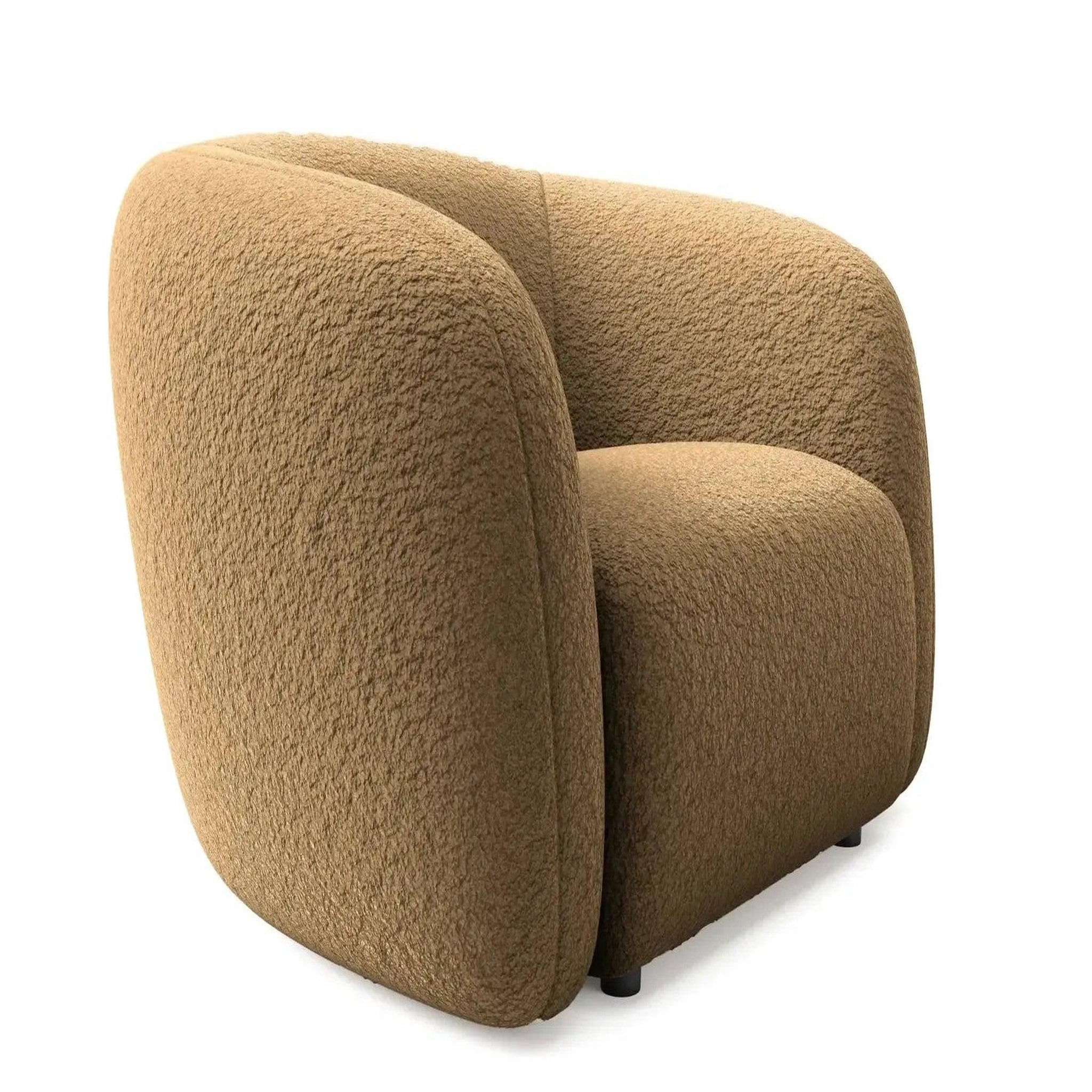 Voir la diapositive 2 : CASANOVA PARIS Bahia - fauteuil tissu bouclette