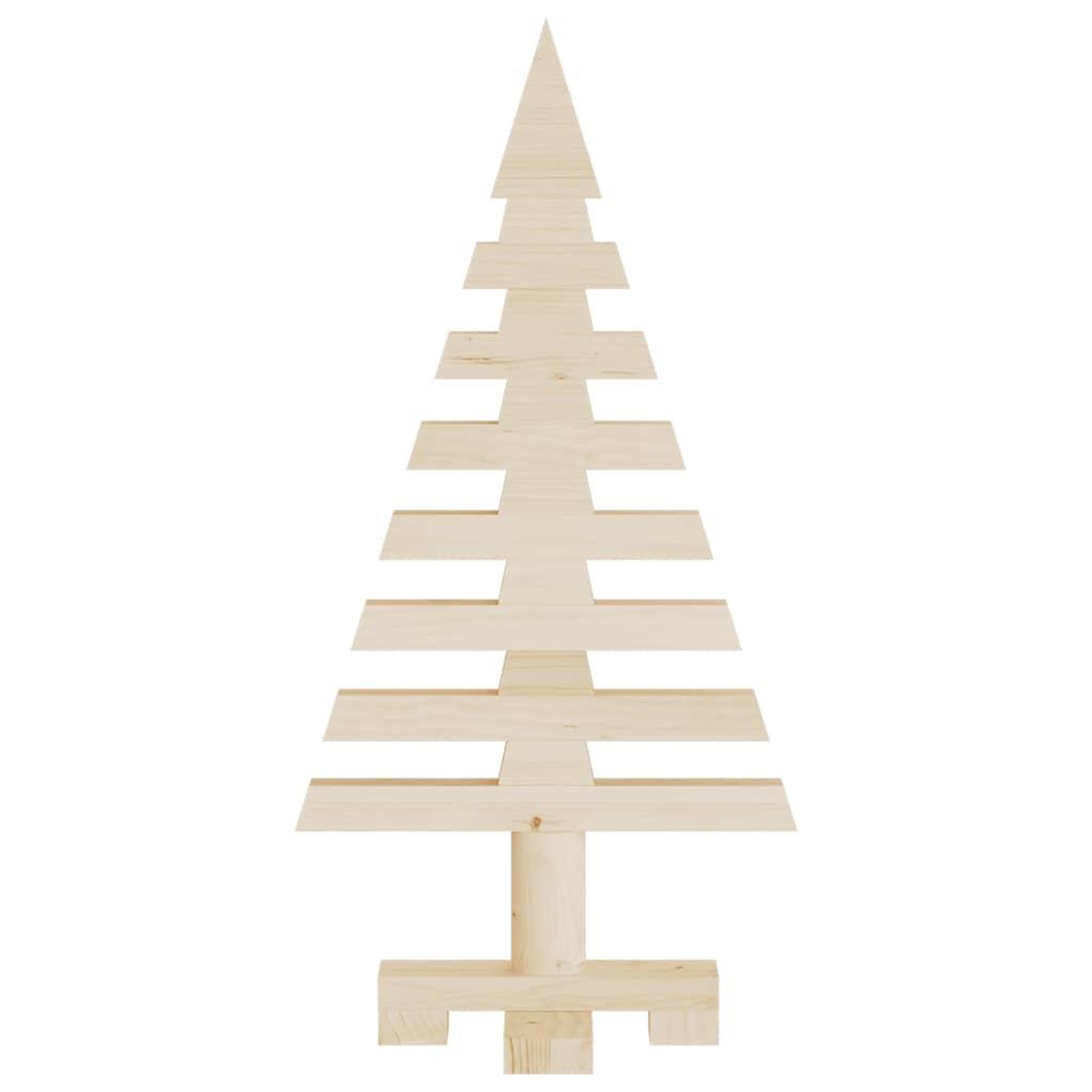 Voir la diapositive 4 : VIDAXL Arbre de Noël en bois pour decoration 60 cm bois massif de pin