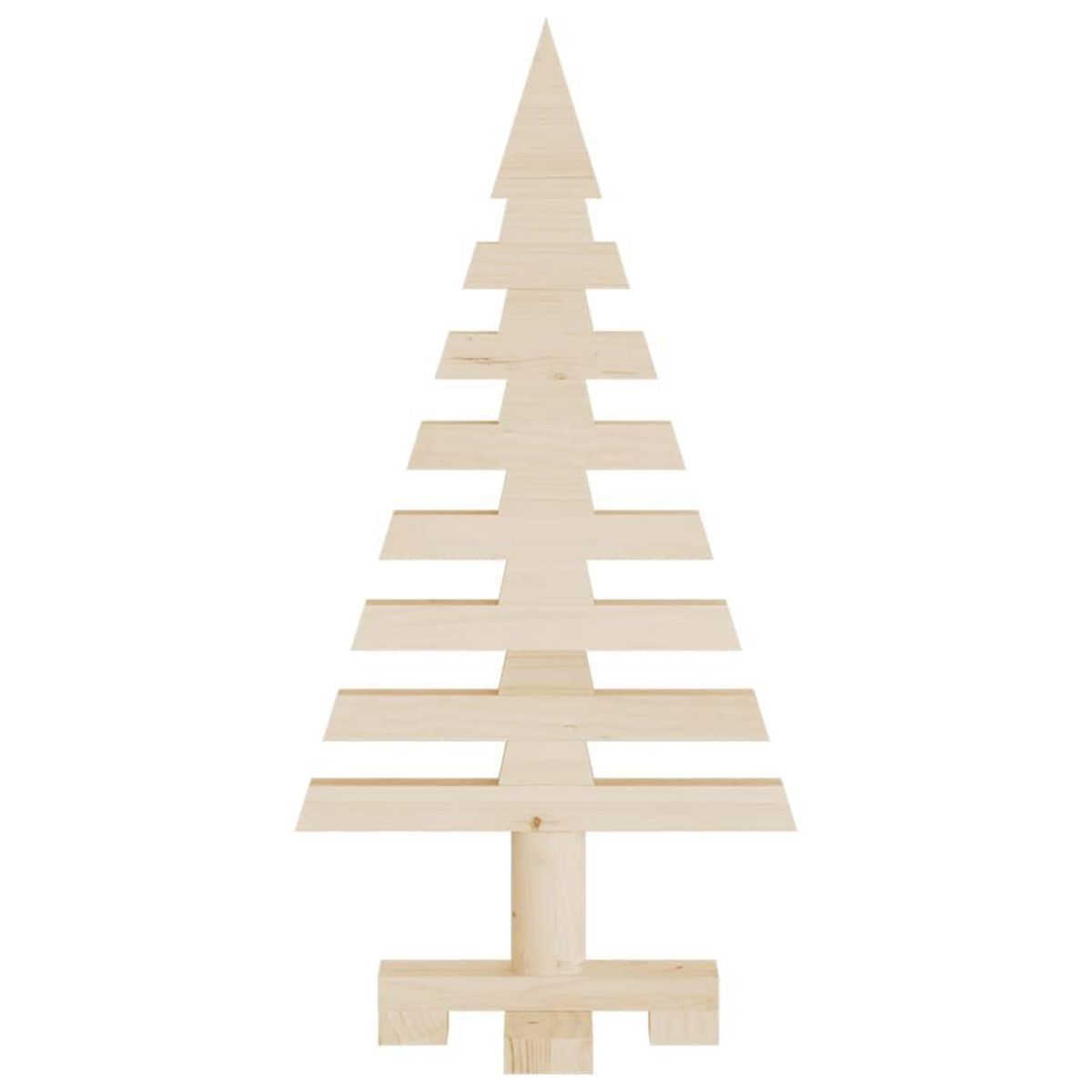 VIDAXL Arbre de Noël en bois pour decoration 60 cm bois massif de pin