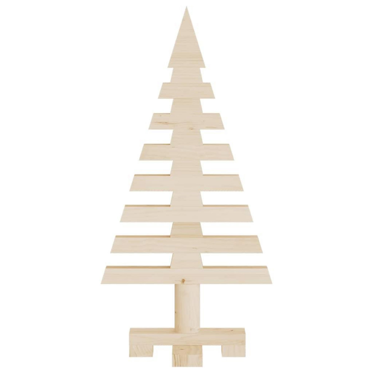 VIDAXL Arbre de Noël en bois pour decoration 60 cm bois massif de pin