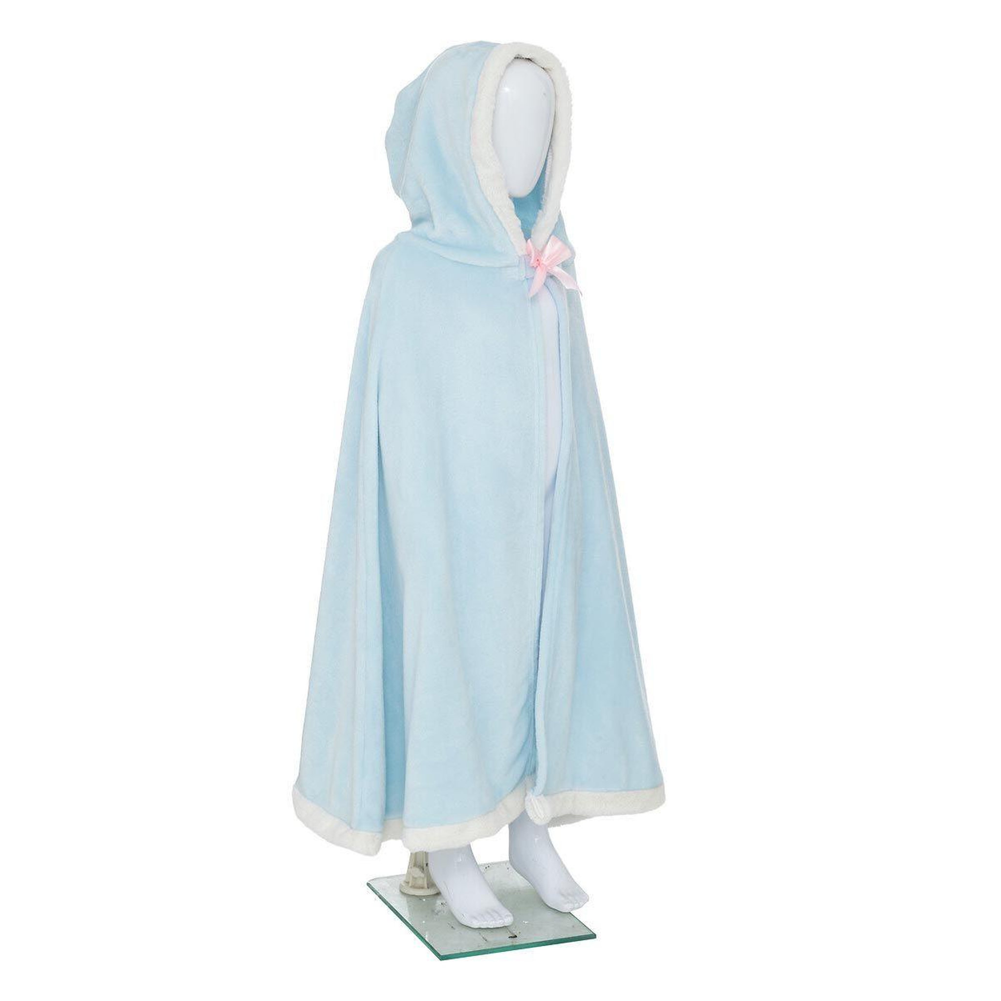 Atmosphera Kids Plaid cape enfant  flanelle  100x115cm bleu clair