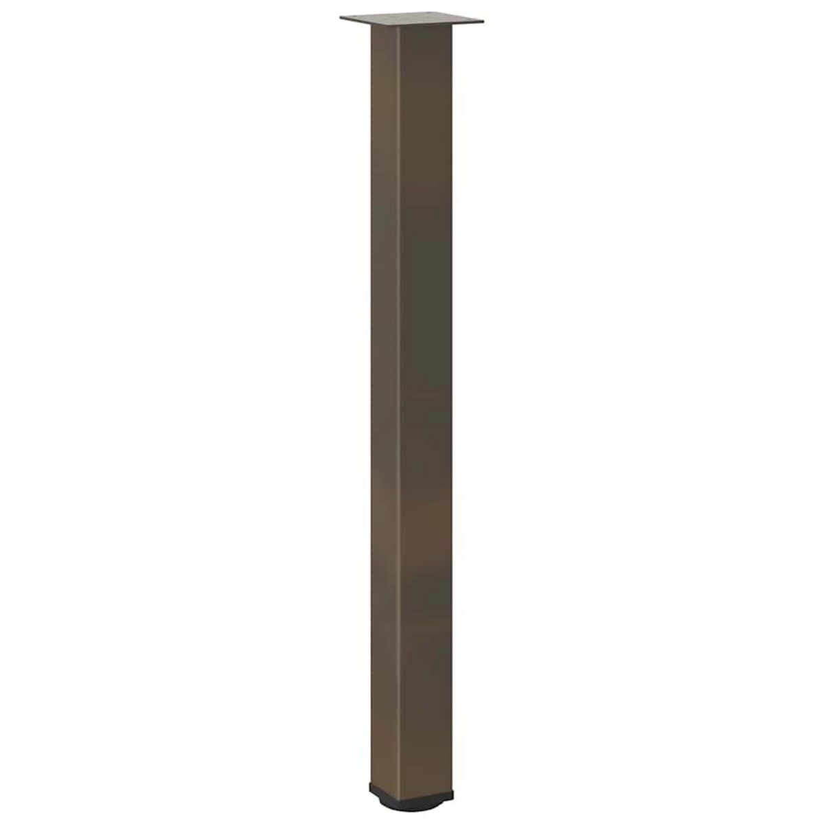 VIDAXL Pieds de table basse acier naturel 4 pcs 100-102 cm acier