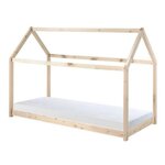 Paris Prix Lit Enfant & Matelas  Cabane  90x200cm Naturel