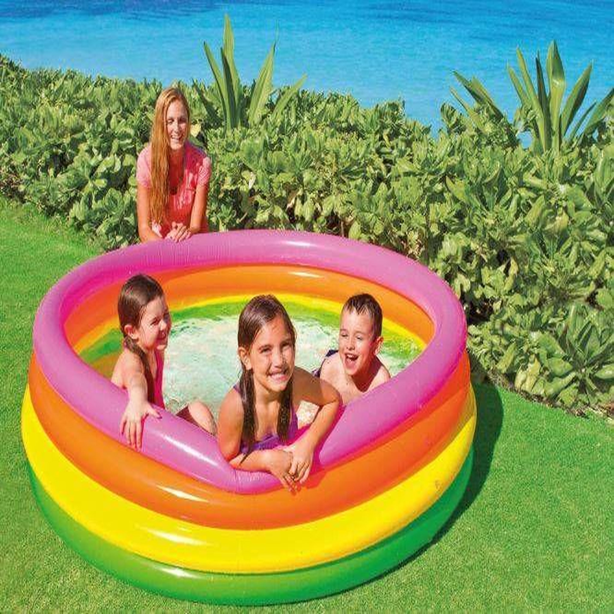 Voir la diapositive 3 : INTEX Piscine gonflable Arc-en-ciel 168x46 cm