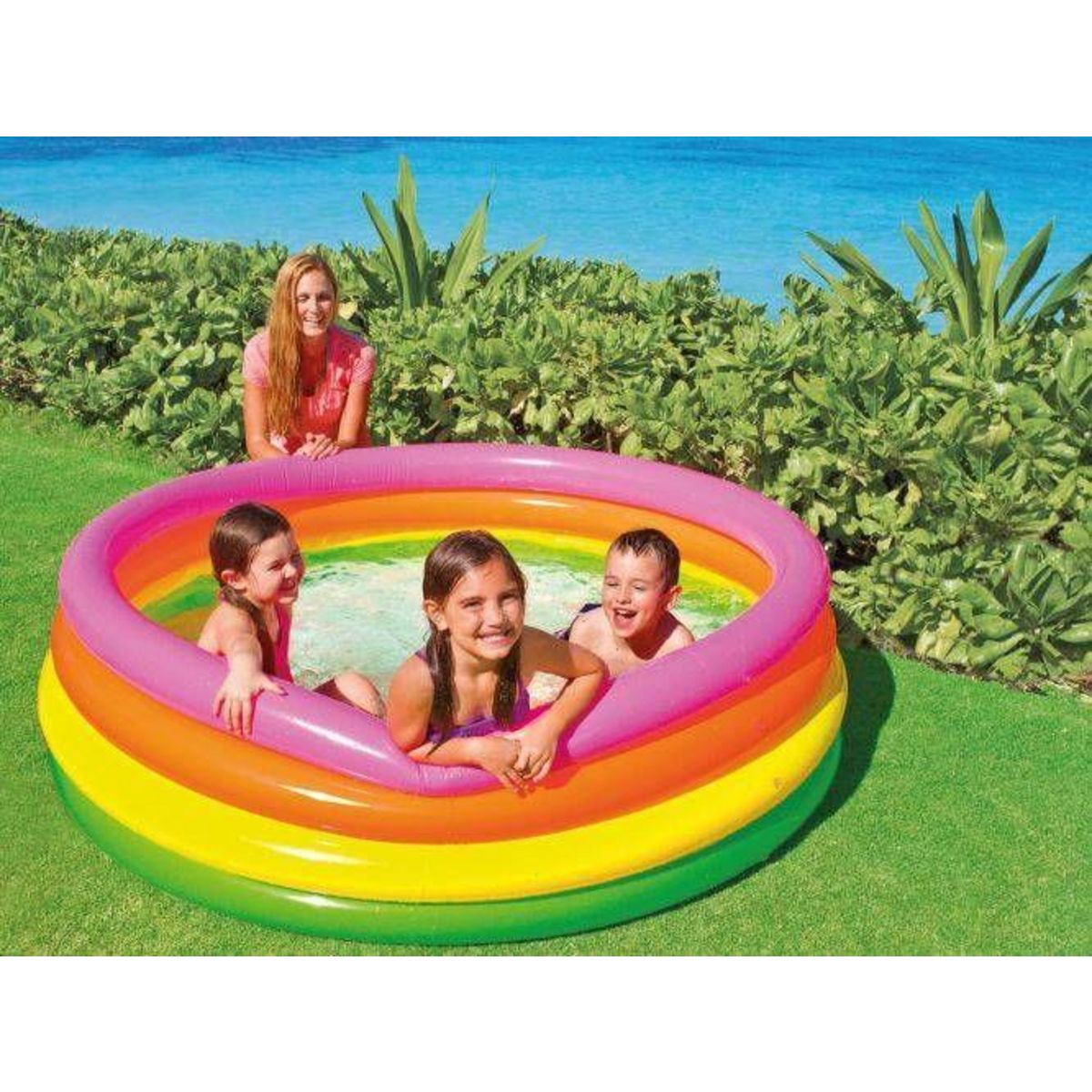 INTEX Piscine gonflable Arc-en-ciel 168x46 cm
