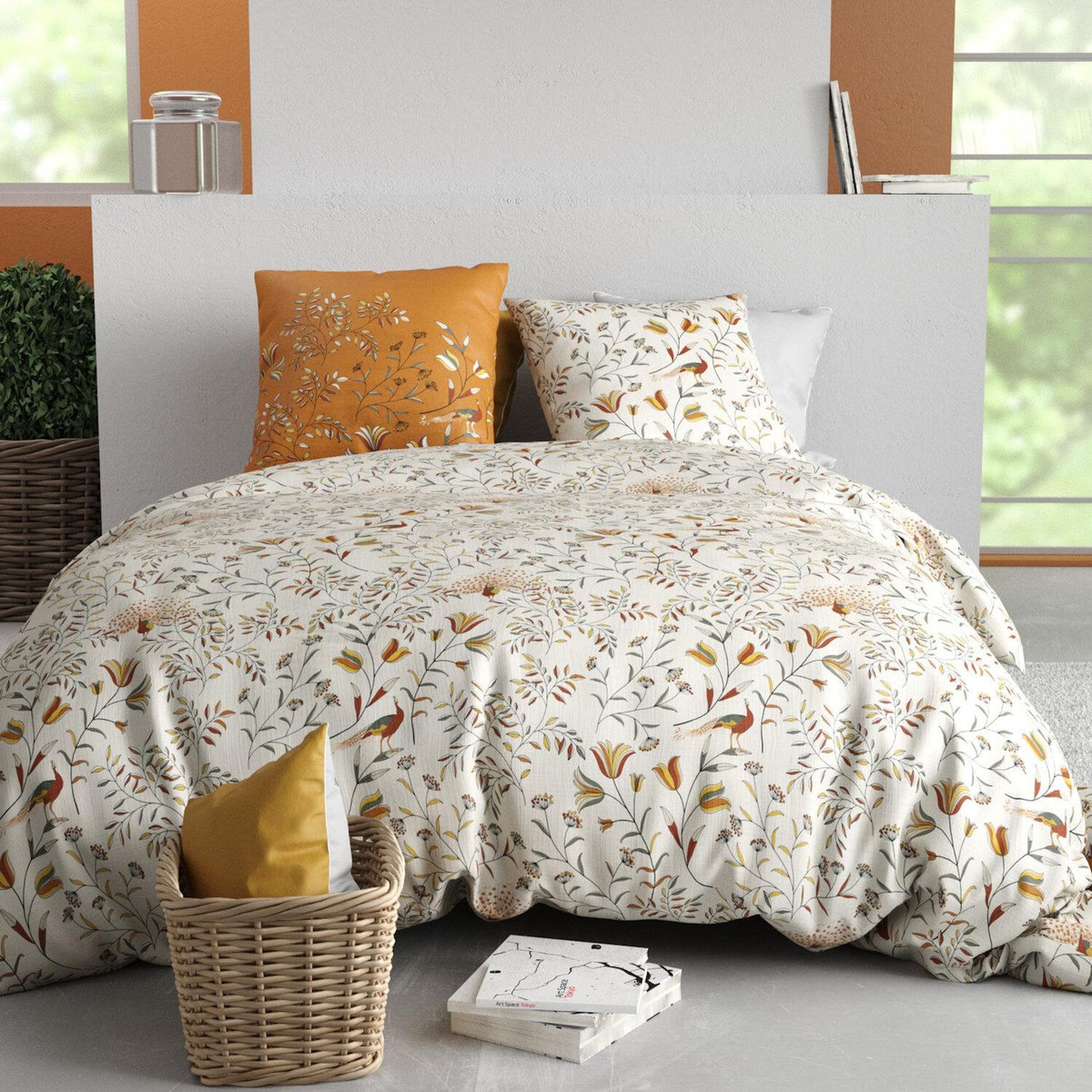 ATELIER DU COTON Parure Housse De Couette 100% Coton 57fils Demil