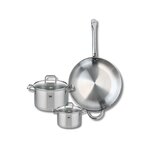 ELO Ensemble de 1 Poêle de cuisson 32 cm et 2 faitouts 14 et 20 cm Elo Profi Citrin