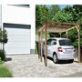 Voir la diapositive 2 : Habitat et Jardin Carport voiture en bois  Sunny  3 x 5 m