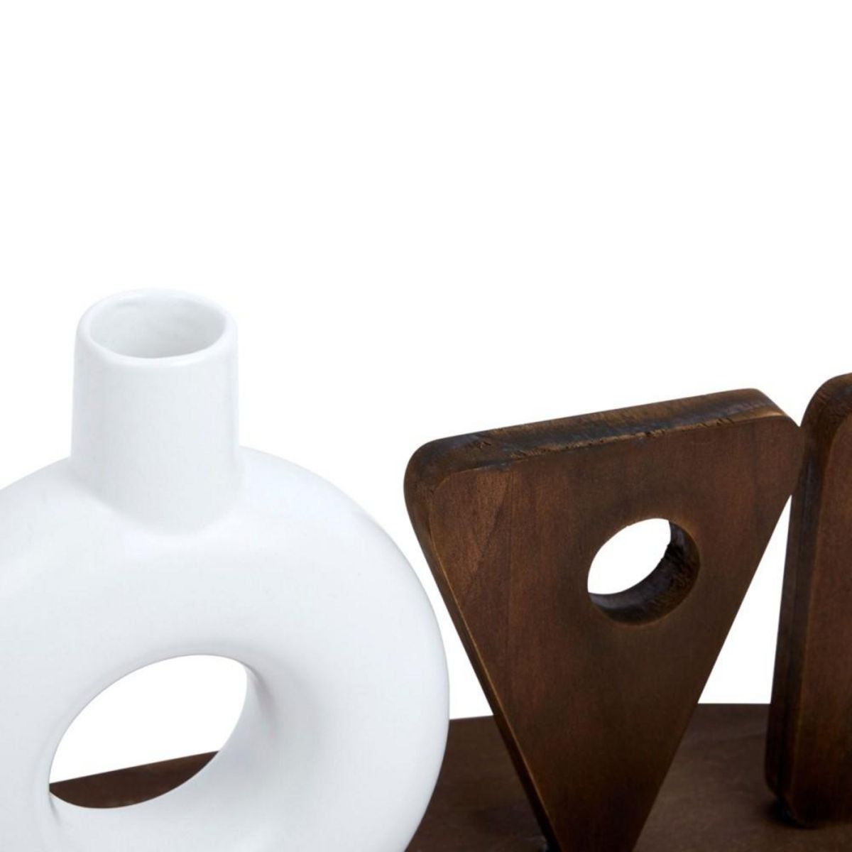 OSTARIA Mot déco à poser céramique et Mdf LOVE