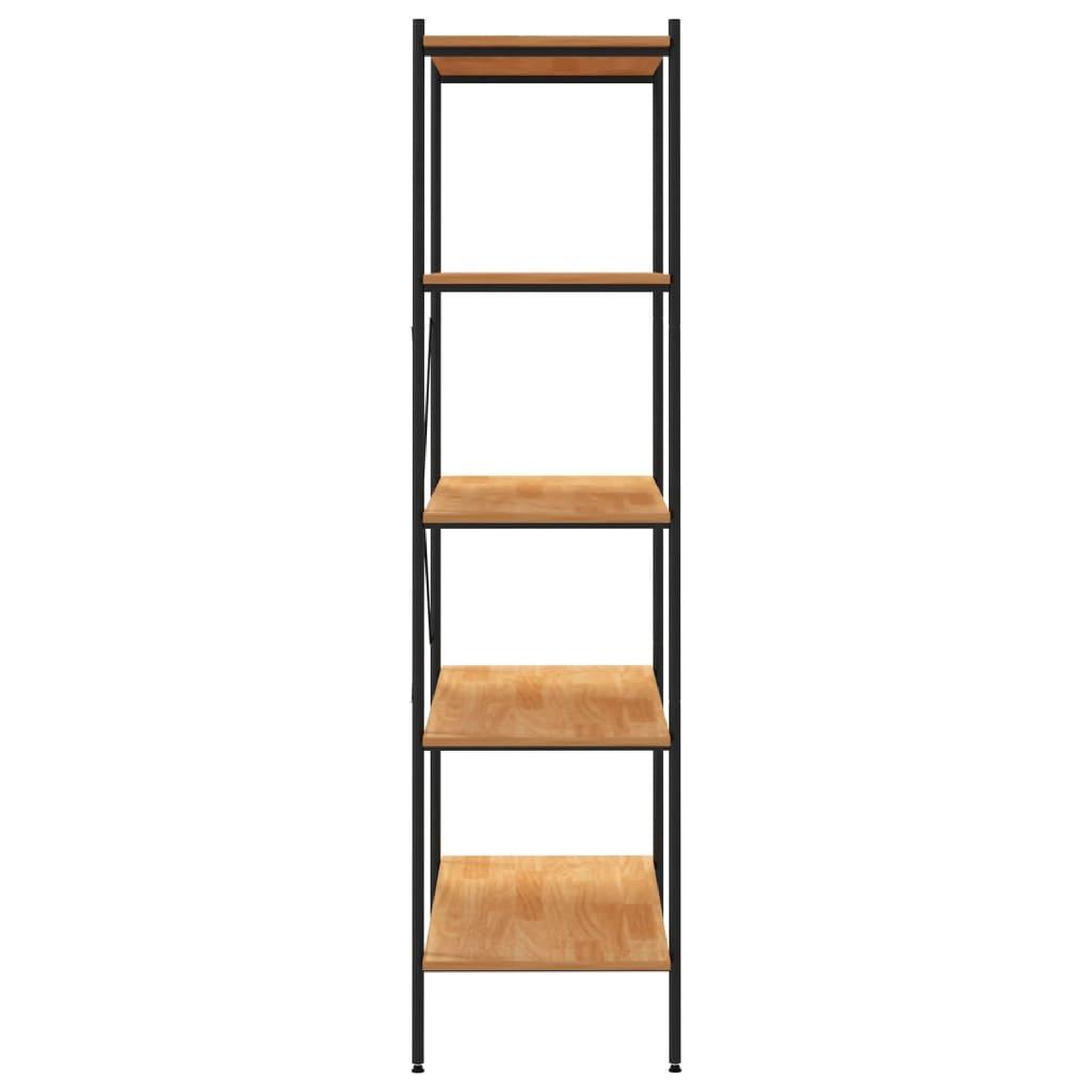Voir la diapositive 4 : VIDAXL Etagere a 5 niveaux noir et chene 80x40x163 cm