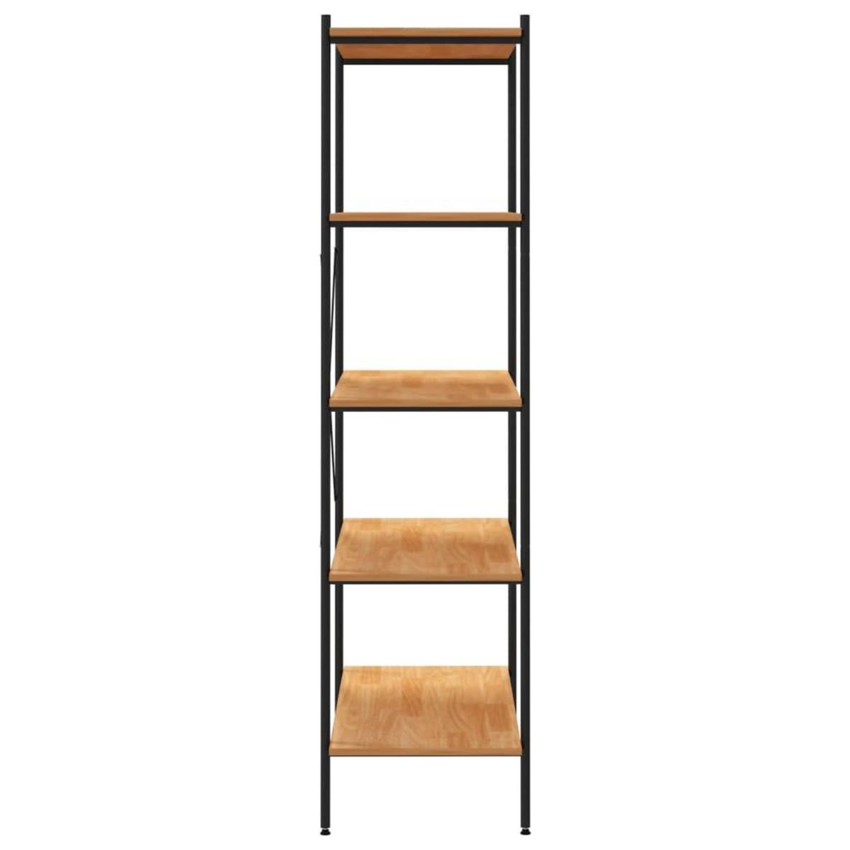 VIDAXL Etagere a 5 niveaux noir et chene 80x40x163 cm