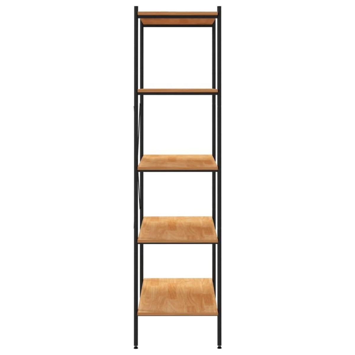 VIDAXL Etagere a 5 niveaux noir et chene 80x40x163 cm