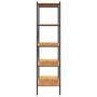 Voir la diapositive 4 : VIDAXL Etagere a 5 niveaux noir et chene 80x40x163 cm