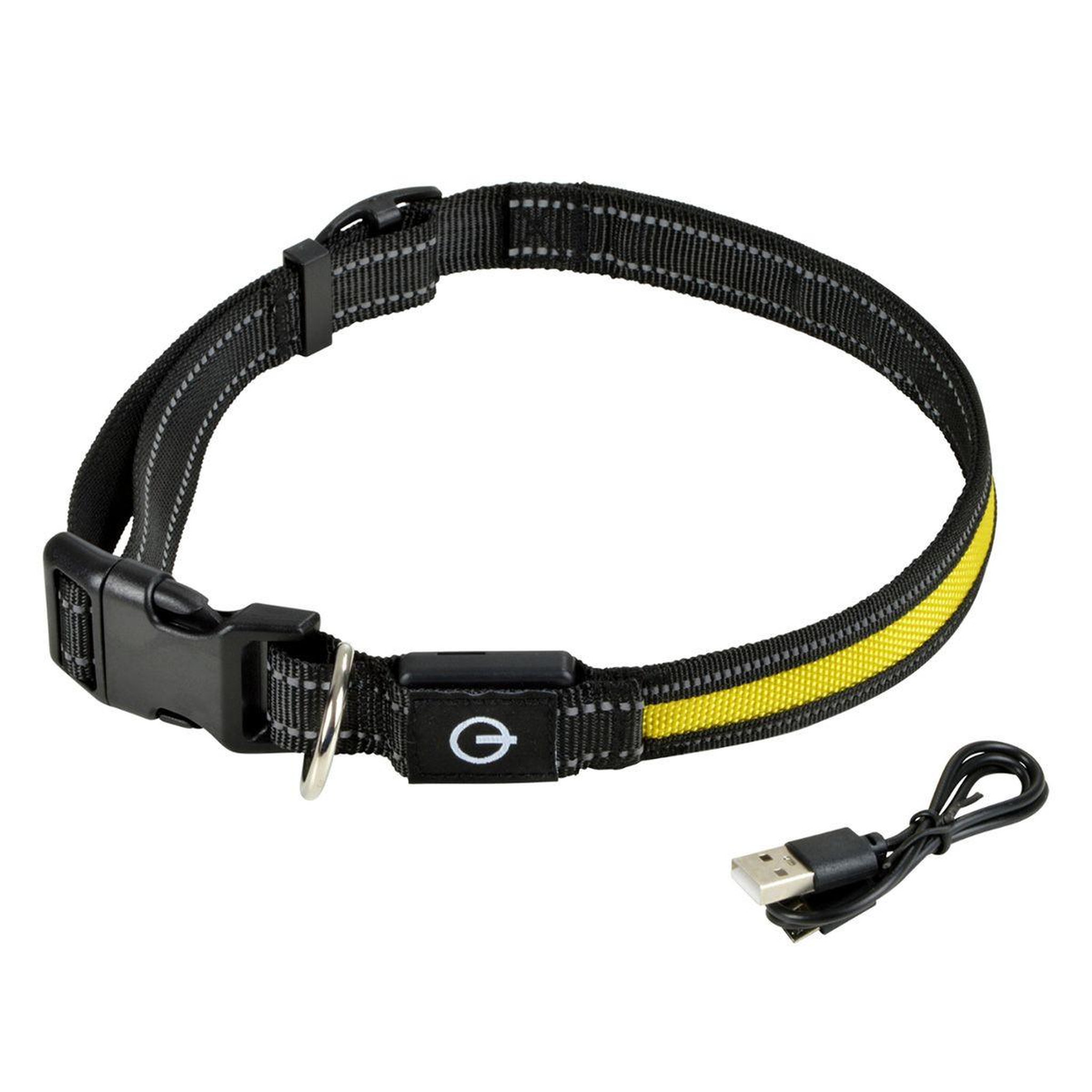 Voir la diapositive 1 : LOVE STORY Collier Lumineux Pour Chien  LED  65cm Jaune
