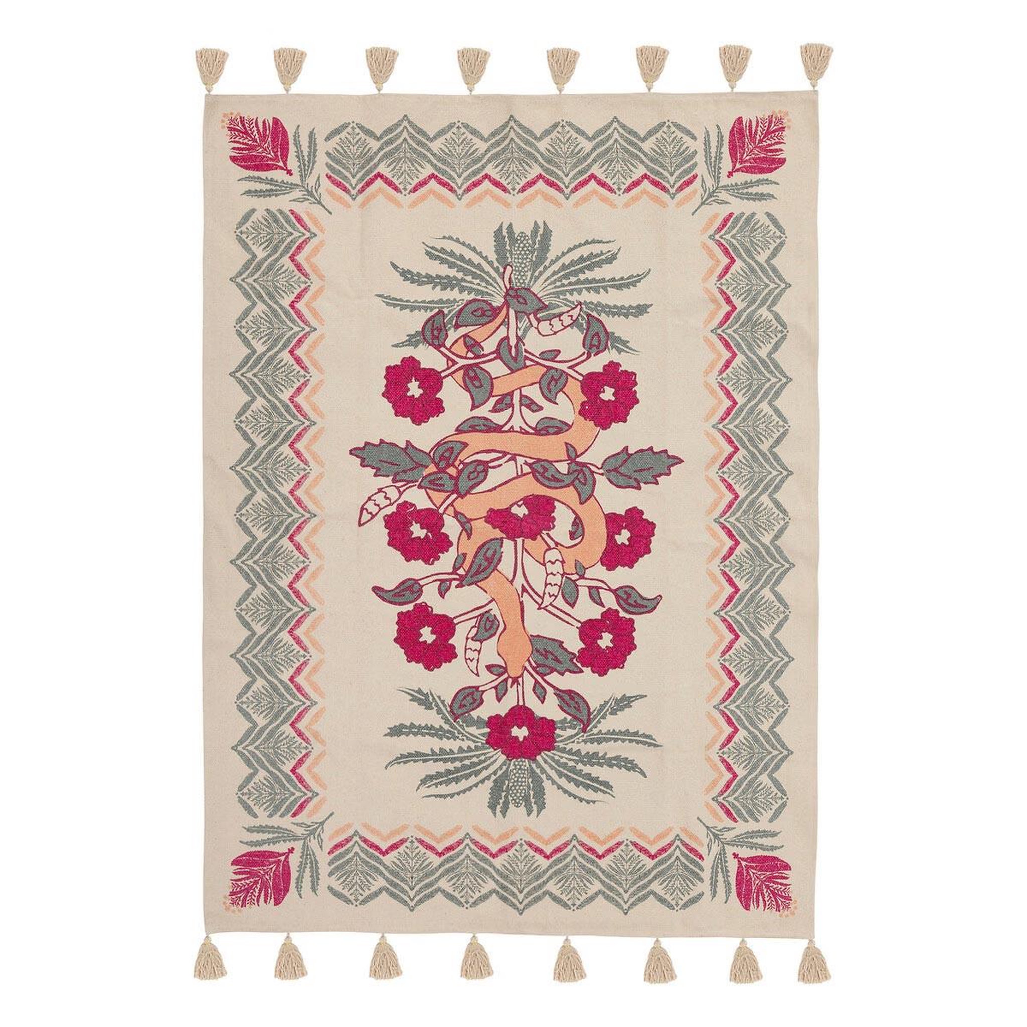 ATMOSPHERA Tapis déco imprimé  wild romance  120x170cm multicolore