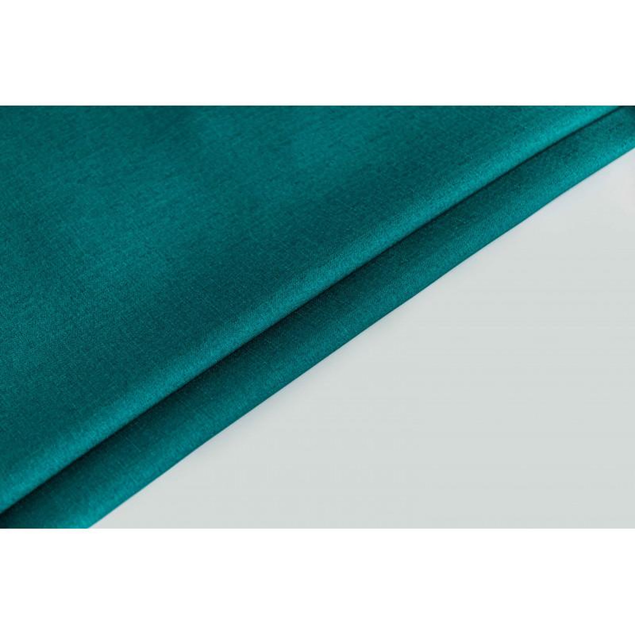 Voir la diapositive 5 : UNIVERS DECOR Nappe antitache unie bleu paon rectangulaire 145 x 240 cm - bleu paon -