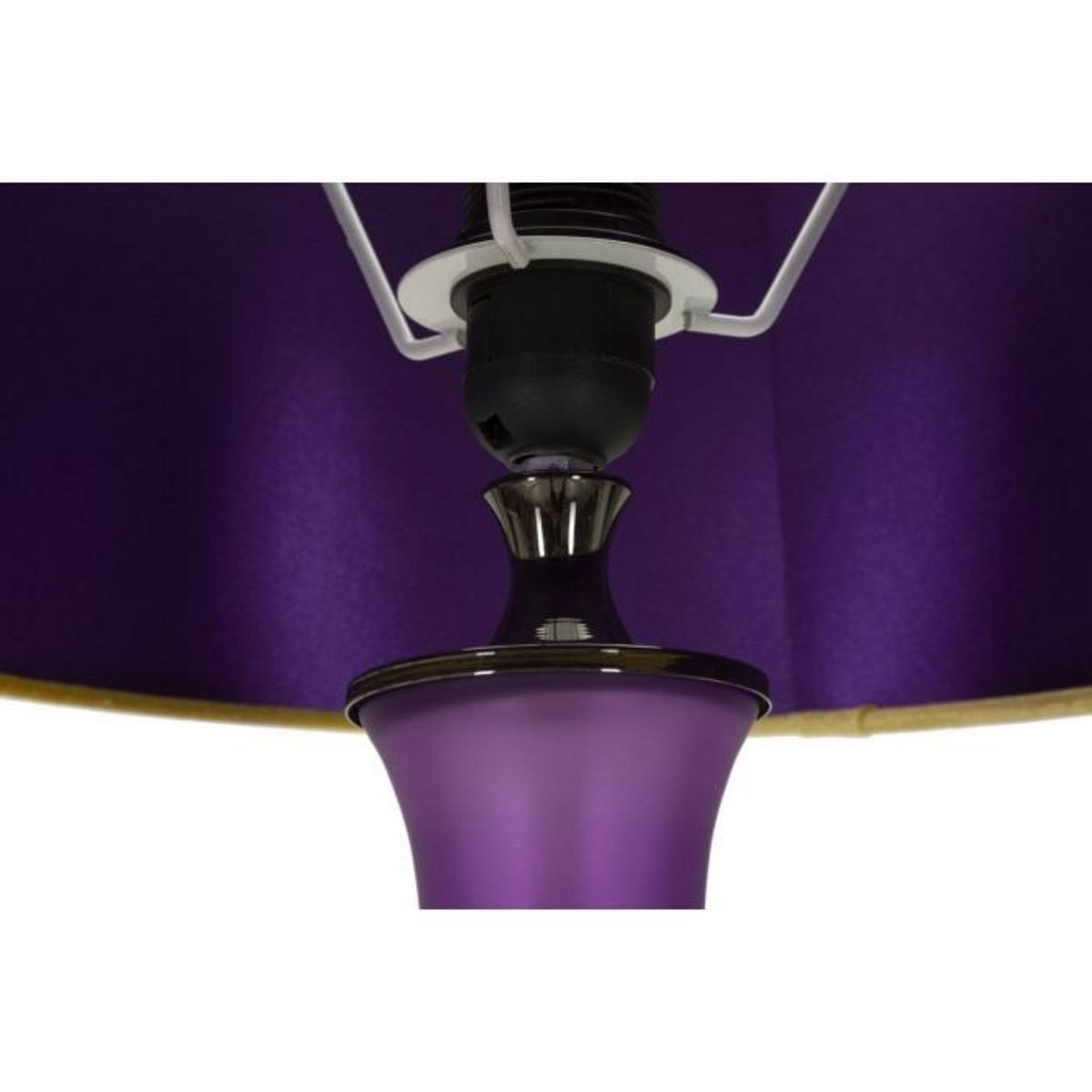 Paris Prix Lampadaire en Verre  Milva One  167cm Violet & Or