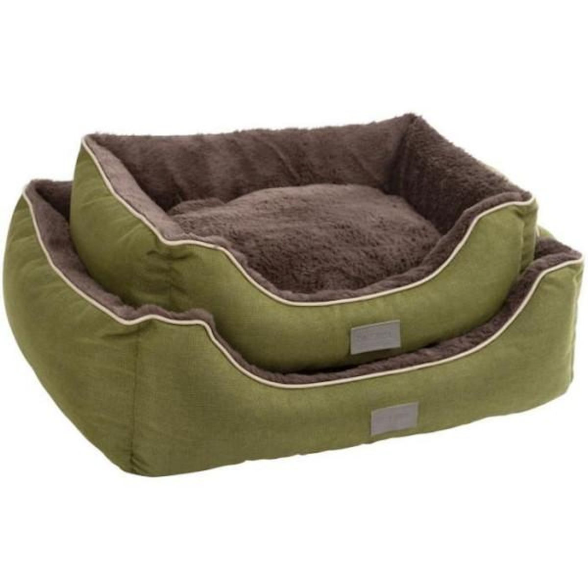 KERBL KERBL - Panier / Coussin - Samuel - Gris/Gris foncé - 60 x 50 x 17cm