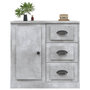 Voir la diapositive 4 : VIDAXL Buffet gris beton 70x35,5x67,5 cm bois d'ingenierie