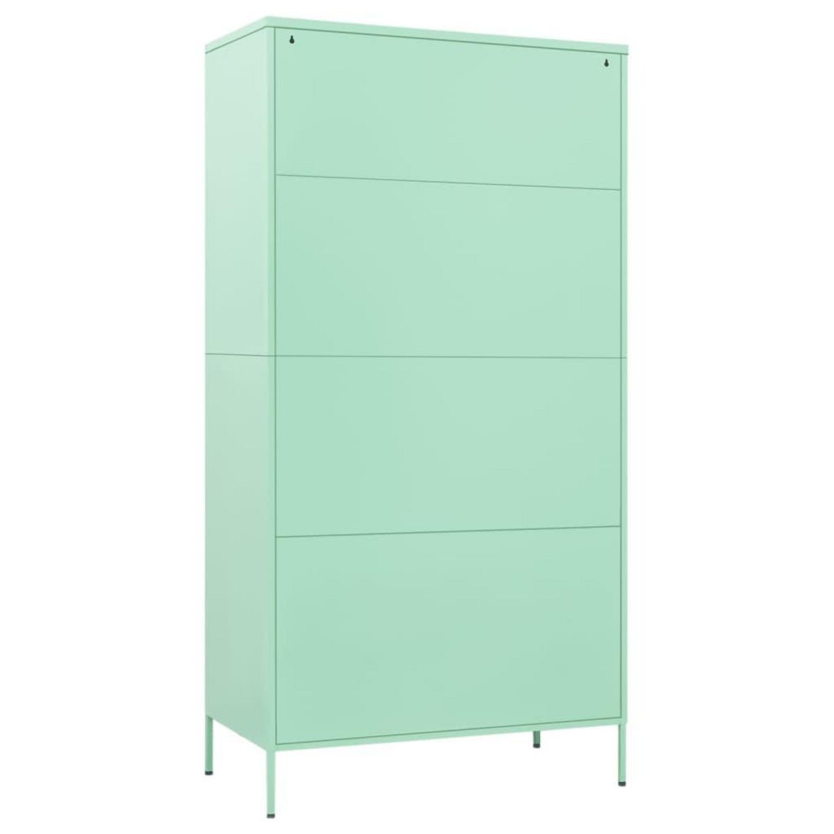 VIDAXL Garde-robe Vert menthe 90x50x180 cm Acier