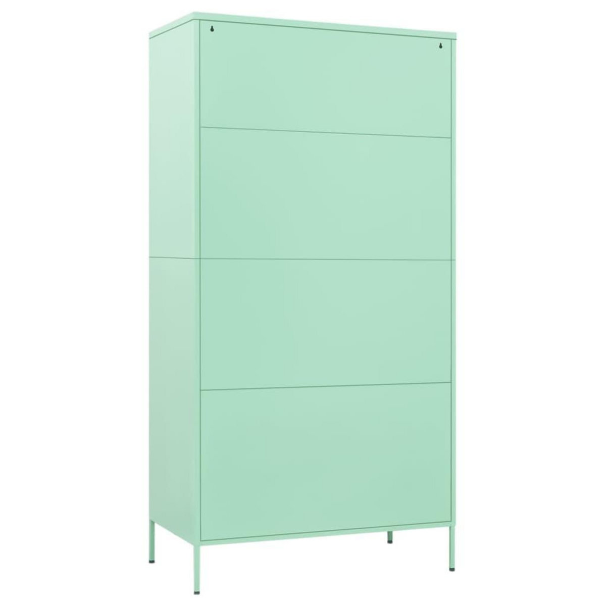 VIDAXL Garde-robe Vert menthe 90x50x180 cm Acier