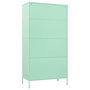 Voir la diapositive 5 : VIDAXL Garde-robe Vert menthe 90x50x180 cm Acier