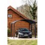 Voir la diapositive 3 : Habrita Carport Aluminium - Anthracite - 14,62m² - BLACKPOOL