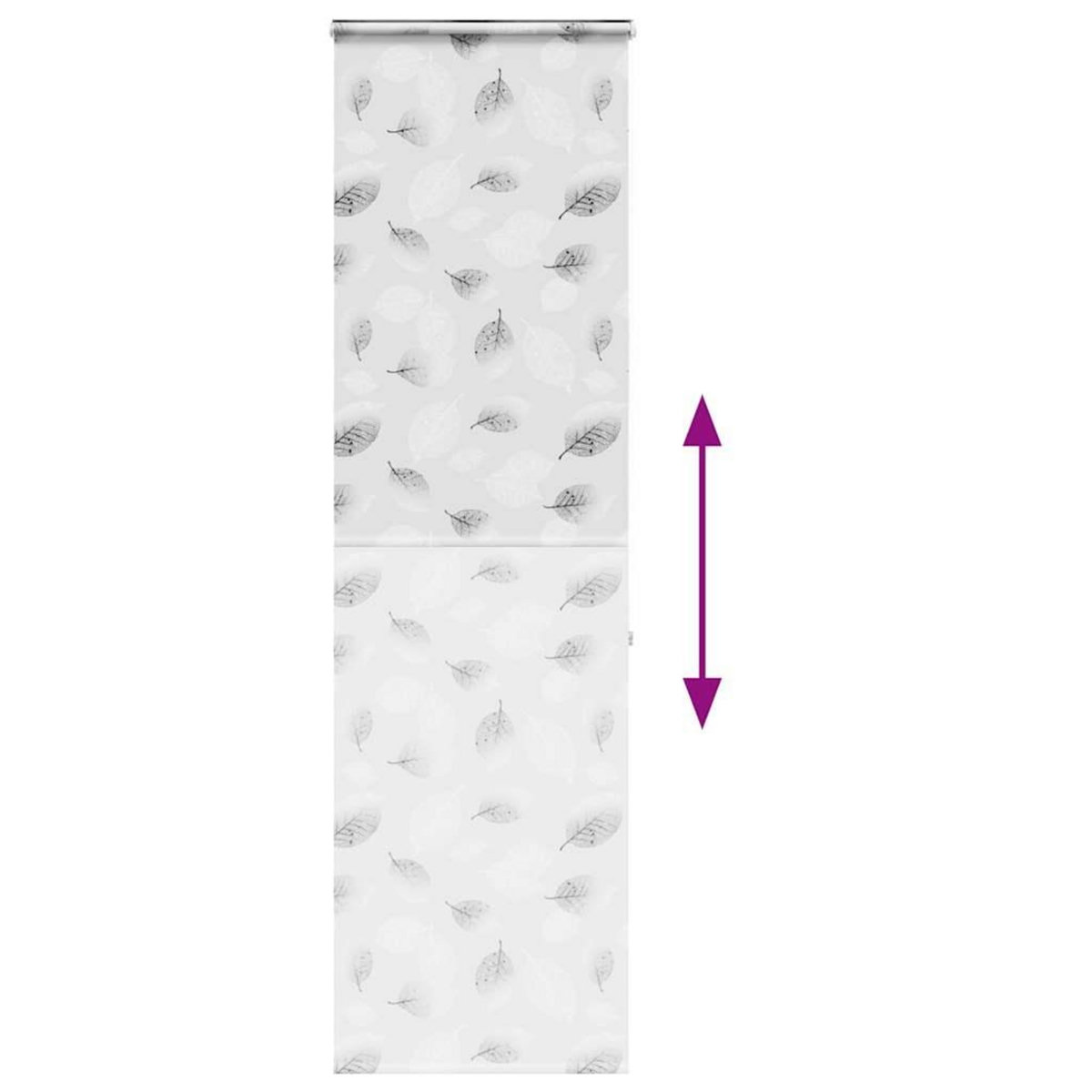 VIDAXL Store enrouleur de douche avec cassette largeur du tissu 76 cm